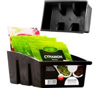 Sac d'organisation pour épices Panier à épices en plastique, compartiments - Noir