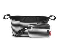 Sac d'organisation pour poussette noir et blanc