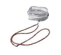 Sac d'organisation transparent multi-usage pour accessoires cosmétiques mains portables design public voyage essentiel sac d'organisation à bandoulière, Red Drill Rope Knitt, Taille unique