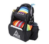 Sac dos de golf disque Apex Outdoors, grand format, pouvant contenir plus de 21 disques, durable et l ger, avec plusieurs poches de rangement.