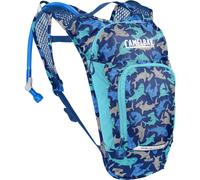 Sac dos d'hydratation CamelBak Mini MULE pour enfants, id al pour la randonn e et le v lo 1 417 g, motif requins