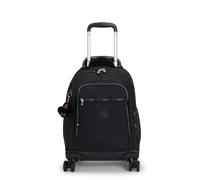 Sac dos roulettes pour ordinateur portable 15 pouces Kipling New Zea, noir ton sur ton