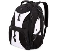 Sac dos SwissGear 1900 Scansmart TSA pour ordinateur portable 17 pouces, blanc/noir