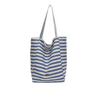 Sac double face sous les aisselles pratique en polyester Design ergonomique Shopping pour les professionnels des navetteurs coréens, bleu, One Size