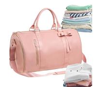 Sac Duffel Cabriolet Vêtements - 52x25x32cm Cuir PU, Sac à main, Bagages de Voyage Weekend | Voyage d'affaires Destination Mariage Lune de Miel Vacances Hôtel Gym Sport Nuit Avion Stockage Hommes