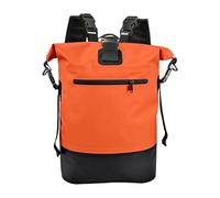 Sac Duffle | 25 litres Sac imperméable haute résistance avec fermeture à rabat enroulable - Sac à dos de randonnée - Pour camping, plein air, alpinisme, plage, gym, sport, cyclisme, orange, Consulte