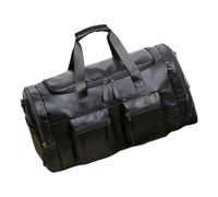 Sac Duffle de Grand Et Très Résistant en Cuir PU | Sac De Sport Pour Déplacements Et Nuit Pour W nd Gym Déplacements Vacances Affaires Chaussures Vêtements Articles De