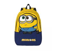 Sac d'université Minion Bob rétro lavable Moi, moche et méchant Minions pour femme, cadeau d'anniversaire, sac pour ordinateur portable de bonne qualité, sac d'extérieur Noir