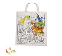Sac en Coton à Colorier Dinosaure - GOKI - Pour Enfant de 4 Ans et Plus - Mixte - Loisir Créatif