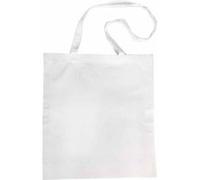 Sac en coton avec anses longues 27 x 21 cm Blanc G