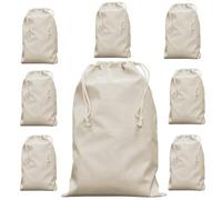 Sac en coton avec cordon de serrage, 10 pièces 30 x 45 cm - en tissu, ménage de voyage, sac en jute, avec cordon pour peindre en nature
