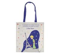 Sac en coton Kiub Le Petit Prince sur sa planète et Tour Eiffel (37x40cm)