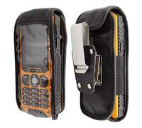 Sac en Cuir de caseroxx pour Icefox Phone en Noir, avec Clip Ceinture Amovible et Rotatif
