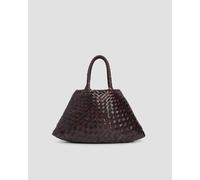 Sac En Cuir Tressé à La Main Marron Dragon Diffusion Santa Croce Small 8893-dar UNI