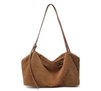 Sac en daim marron Sacs à bandoulière en daim for femmes, sac cuir de vache souple et solide, main luxe for, for les déplacements pour Tous les Jours(Color 5)