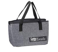 Sac en feutre avec inscription amusante pour bois de cheminée, sac à provisions, panier à journaux, sac à bûches pliable en feutre (sac à graisse)
