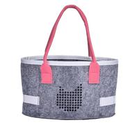Sac en feutre pour femme - Sac en feutre - Sac en feutre pour les achats alimentaires - Organiseur de lecteur audio portable - Boîte à jouets de voyage pliable pour enfants avec poignées - Récipient