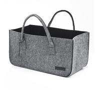 Sac en Feutre XL - 50x25x25 Grand Panier Courses - Panier Bois Panier à Pellets