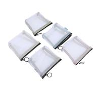 Sac en filet | 5 organiseurs fourre-tout portables à fermeture éclair | Boîte à bijoux cosmétiques, trousse de toilette pour filles, vacances, femmes, Attribut unique, Refer to description, Unisexe