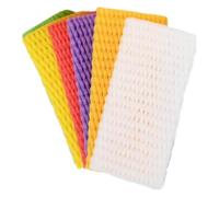Sac en filet for fruits et légumes, housse de protection for fruits, 290 pièces, housse de protection antichoc colorée, 14 × 7 cm, emballage for légumes, orange, kiwi, raisin, sac anti-compression(Bla