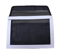 Sac en filet marin ouvert avec dos, rangement portable pour outils d'extérieur et petits objets (noir)