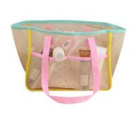 Sac en Filet pour la Plage - Sacs de Plage en Maille pour Femmes - Anti-Sable Grand Organisateur de Rangement Accessoires de Voyage pour Pique-nique Été Serviettes Jouets et Bouteilles d'Eau
