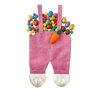 Sac en forme de lapin de Pâques | Pochette en forme de combinaison de lapin - Sac à bonbons pour fête de Pâques - pour bonbons, friandises, œufs de chasse, fournitures de décoration de fête