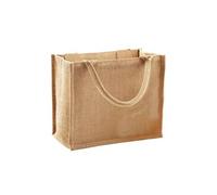 - Sac en jute (6 litres) (Taille unique) (Naturel/Noir) - UTBC2791