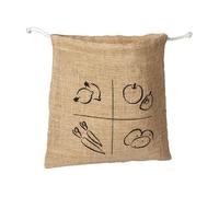 Sac en jute - AH! TABLE! - Modèle S - 25x25 cm - Fabrication artisanale - Cordon en coton biologique