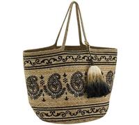 Sac en jute naturelle - AUBRY GASPARD - Indie - 50x30cm - Motif cachemire