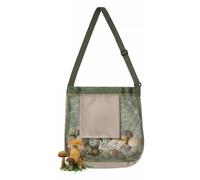 Sac en maille pour la collecte de champignons, bandoulière réglable grande capacité avec poche pour téléphone - sac en maille pour champignons, pour les amateurs de la nature passionnés de randonnée