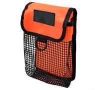 Sac en maille robuste pour équipement de plongée - Solution de rangement pour bouées de PME, moulinets et accessoires (orange)