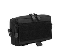 Sac en nylon avec fermeture éclair sur le devant et compartiment principal pour ranger vos équipements lors d'activités de plein air résistant à l'eau, Couleur : noir., One Size, Beauté de masse