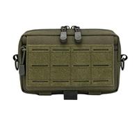 Sac en nylon avec fermeture éclair sur le devant et compartiment principal pour ranger vos équipements lors d'activités de plein air, Vert kaki, Beauté de masse