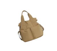 Sac en nylon de grande capacité pour le bureau, le shopping, les trajets quotidiens - Léger et résistant à l'usure - Avec sangle réglable - Style japonais - Léger - Pour voyage, kaki, One Size