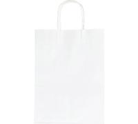 Sac en papier, 240 x 120 x 310 mm, blanc