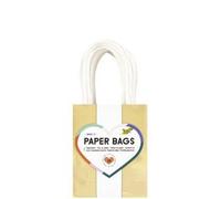 folia 22469 - Paper Bags GOLD L, 20 sachets en papier kraft 110 g/m² doré, env. 24 x 31 x 12 cm, pour bricoler, décorer et offrir