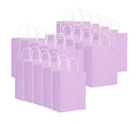 Sac en papier kraft portable de vêtements écologiques sacrés sac- emballage M 21 x 11 x 275 cm pour les x et les articles (Violet léger)