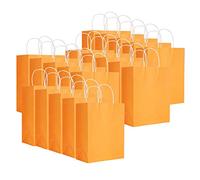 Sac en papier kraft portable de vêtements écologiques sacrés sac- emballage M 21 x 11 x 275 cm pour les x et les articles (Orange)