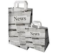 Sac en papier 'Newsprint', 200 x 100 x 360 mm