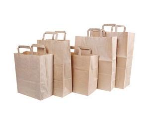 Sac en papier Strong, 320 x 170 x 250 mm, brun