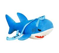 Sac en peluche requin de dessin animé, sac à dos en peluche douce pour décoration de la maison, maternelle, sac pour livres esthétiques pour étudiants, sac pour âme, bleu, riferimento alla