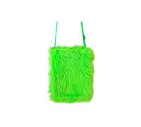 W WIDMANN MILANO Party Fashion, Sac à main en peluche, couleur verte fluorescente, confort d'utilisation, capacité de rangement spacieuse, entretien facile, polyvalent pour toutes occasions