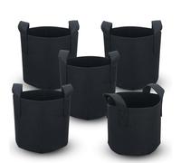 Sac En Polaire Pour Jardinières Plantes Jardinières Poignées De Transport Noir