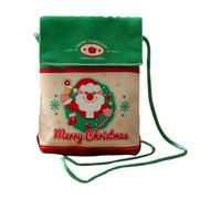 Sac en polyester de luxe avec cordon de serrage pour cadeaux de vacances, sac en polyester de qualité alimentaire, adapté aux enfants, petit sac cadeau en velours de qualité supérieure, b, One Size