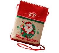 Sac en polyester de luxe avec cordon de serrage pour cadeaux de vacances, sac en polyester de qualité alimentaire, adapté aux enfants, petit sac cadeau en velours de qualité supérieure, a, One Size