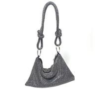 Sac en strass Fashion Rhingestone Purse for Women & Girls Scarkly Black Evening Sac capacité Body Cross Body Bodybags de luxe pour la fête, le bal, le club et le mariage