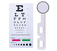 Sac en tissu Oxford, tableau des yeux, mur de tableau des yeux Snellen avec obturateur pour examens, bureau, école (ensemble de 2 pièces)