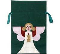 Sac en tissu pour Noël - Grand Format - Ange - 30 x 45 cm G
