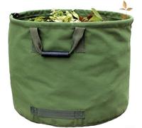 Sac en Toile Imperméable Grande Capacité avec Poignées Solides pour Jardin Feuilles Fruits Légumes Stockage et Transport (Vert Armée Vert)